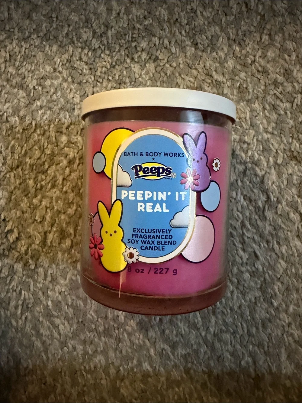 Bath & Body Works Peeps Peepin’ It Real Single Wick Candle Limited Edition